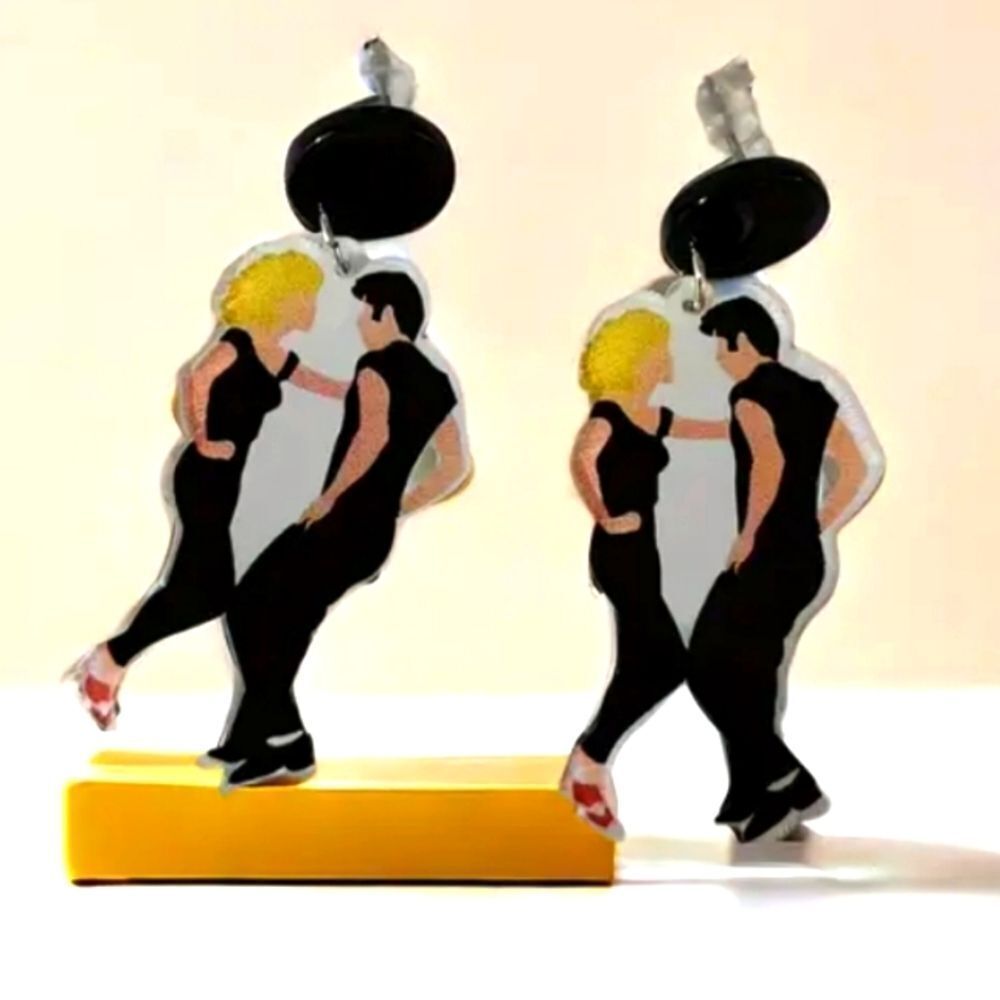 Hand Crafted Dancing Acrylic Earrings For Adults